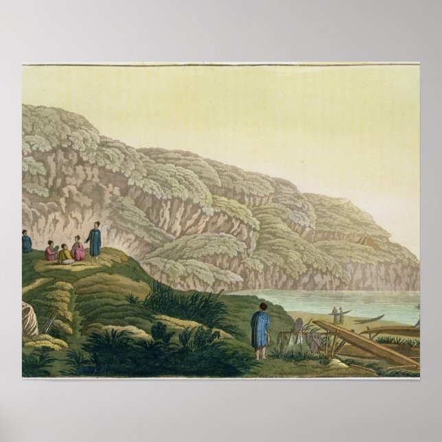 Captain Cook (1728-79) in Alaska während seiner Re Poster (Vorne)