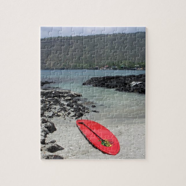 Captain Cook Hawaii Beachszene Paddleboard Puzzle (Vertikal)