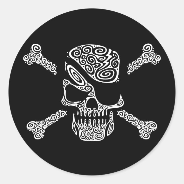 Captain Curly Runder Aufkleber (Vorderseite)