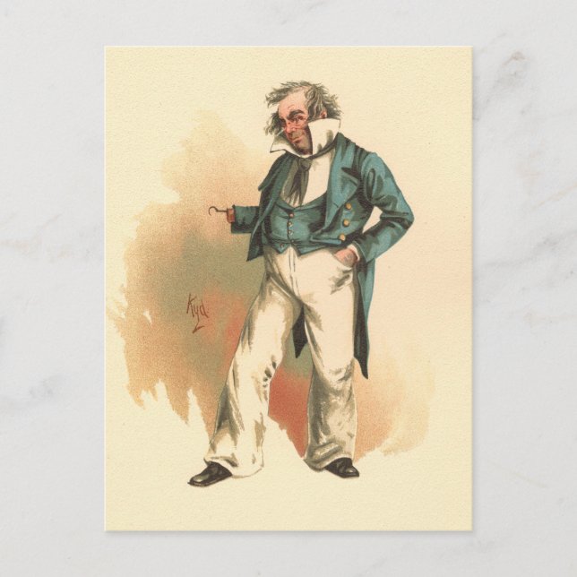 Captain Cuttle von Dombey und Son Postkarte (Vorderseite)