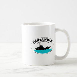Captain Dad Mein Boot regiert Lustiger Besitzer Bo Kaffeetasse