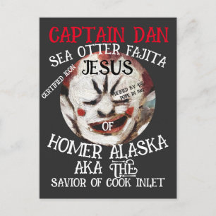 CAPTAIN DAN SEA OTTER FAJITA JESUS HOMER ALASKA POSTKARTE