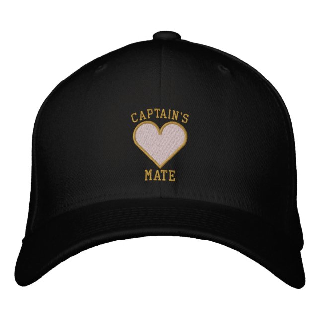 CAPTAIN-Design Bestickte Baseballkappe (Vorderseite)