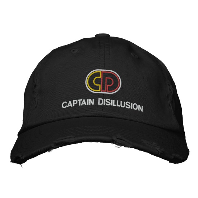 Captain Disillusion bestickte Cap Baseballkappe (Vorderseite)