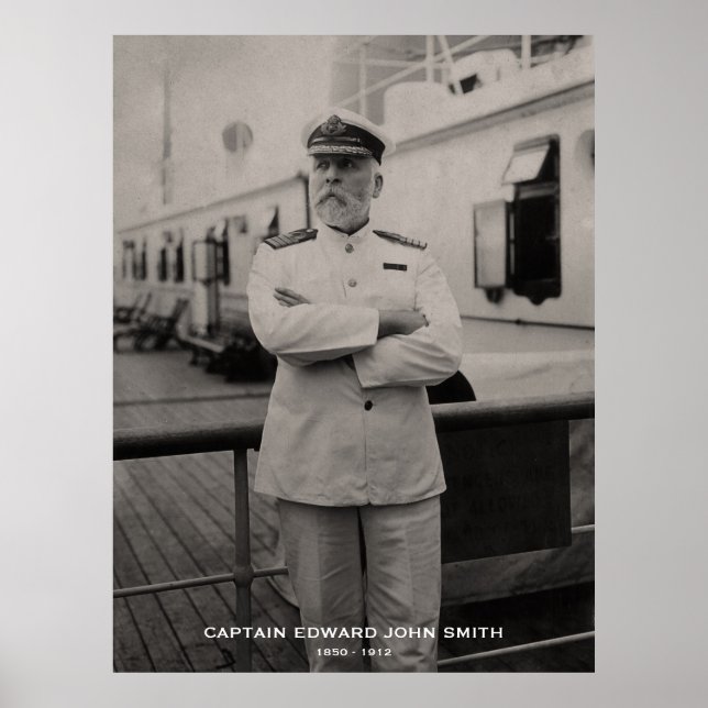 Captain Edward John Smith von Titanic Memorial Poster (Vorne)