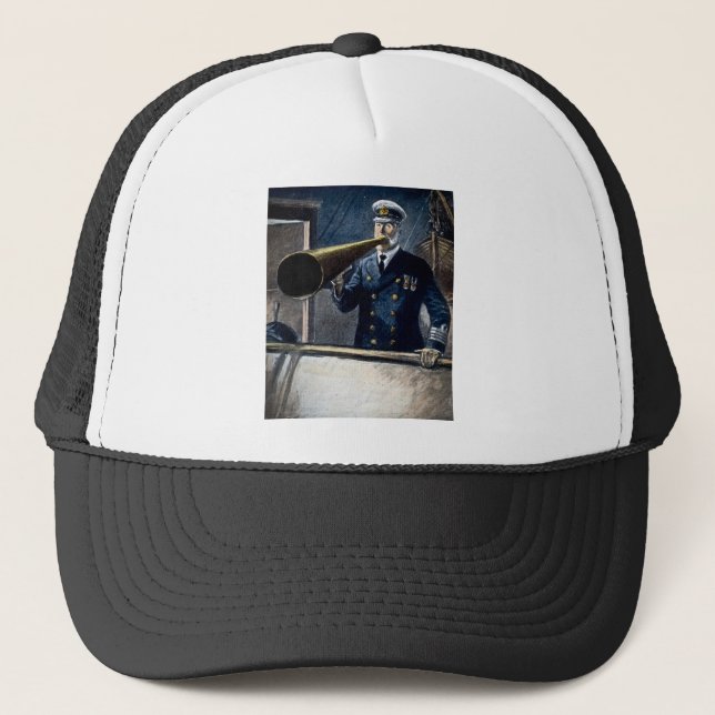 Captain Edward Smith RMS Titanic Vintag Truckerkappe (Vorderseite)