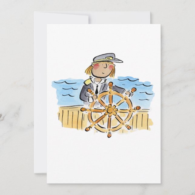 Captain Einladung (Vorderseite)