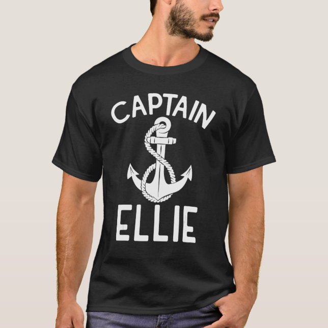 Captain Ellie Yacht Sailing Ship Boating Boat T-Shirt (Vorderseite)