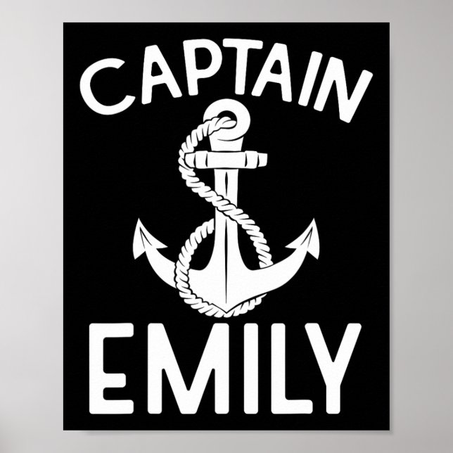 Captain Emily Segelschiff Yacht Poster (Vorne)