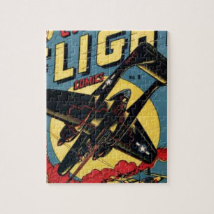 Captain Flight Vintage Golden Age Comic Buch Puzzle
