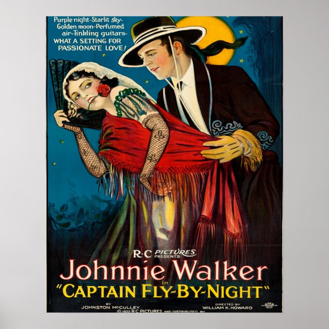 Captain Fly ~ Nachts ~ 1922 Poster (Vorne)