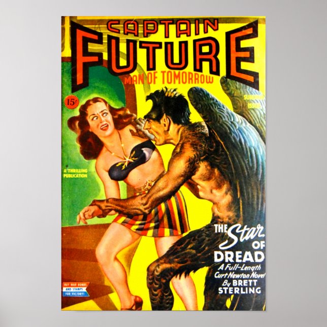 Captain Future — Der Star des Lesens Poster (Vorne)