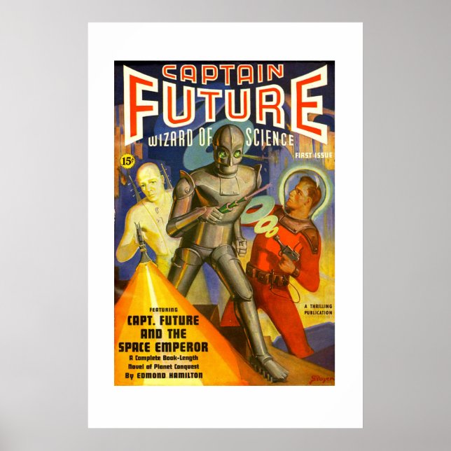 Captain Future Pulldeckenplakat Poster (Vorne)
