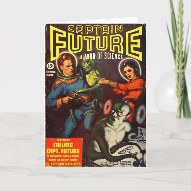 Captain Future und Solar Doom. Karte (Vorderseite)