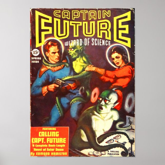Captain Future und Tentacle Men Poster (Vorne)