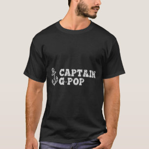 Captain G-Pop Segelboot Vintag Boat Anchor T-Shirt