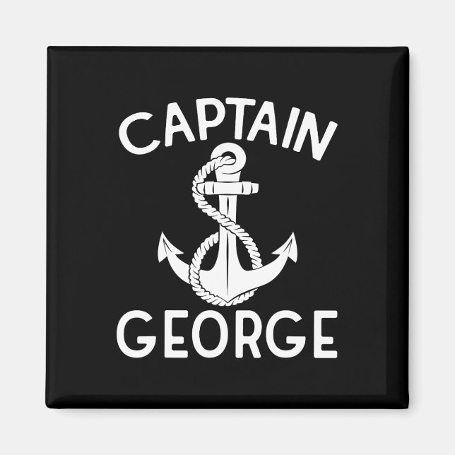Captain George Boating Yacht Ship Anchor Magnet (Vorne)