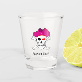 Captain Grace & Pirates Flag, Skull / Party Drinks Schnapsglas
