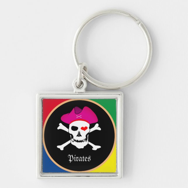 Captain "Grace" & Pirates - Schatzinsel /Girls Schlüsselanhänger (Vorne)