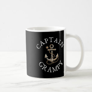 Captain Grampy Boat Segelboot Vintager Anker Kaffeetasse
