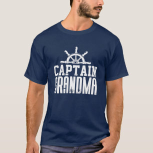 Captain Grandma Funny Family Segelboot Lover Sh T-Shirt