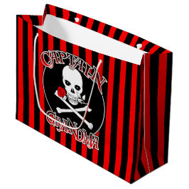 Captain Grandma Gift Bag Große Geschenktüte