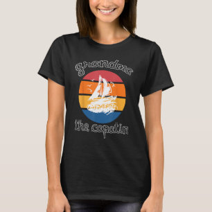 Captain Grandma Sailing Boat Life o Kapitän meiner T-Shirt