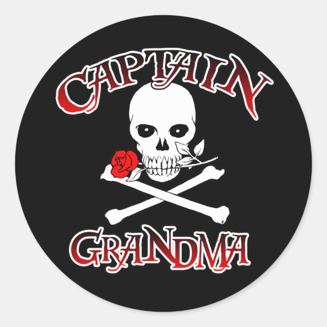Captain Grandma Sticker (Vorderseite)