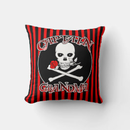 Captain Grandma Throw Pillow Kissen