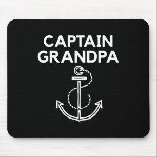 Captain Grandpa! Boote und Segelschiffe Mousepad