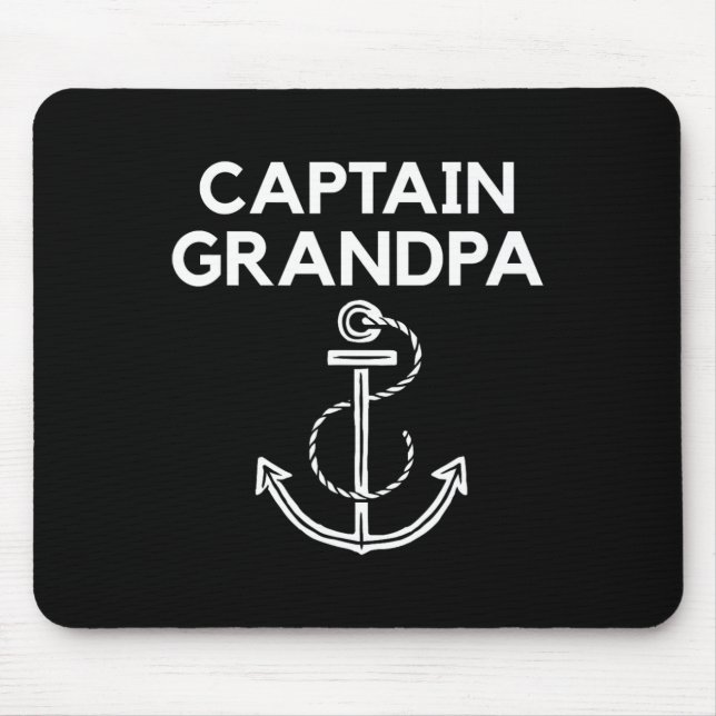 Captain Grandpa! Boote und Segelschiffe Mousepad (Vorne)