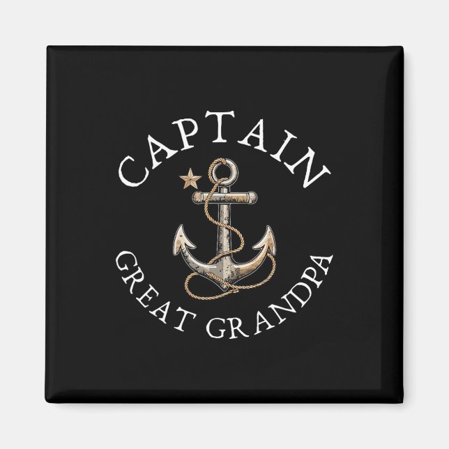 Captain Great Opa Boat Segelboot Vintag Magnet (Vorne)
