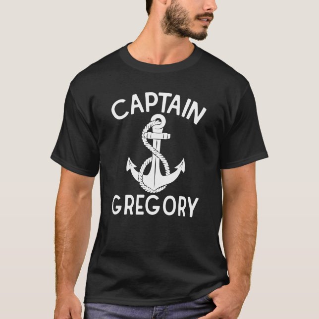 Captain Gregory Anchor Bootschiff T-Shirt (Vorderseite)