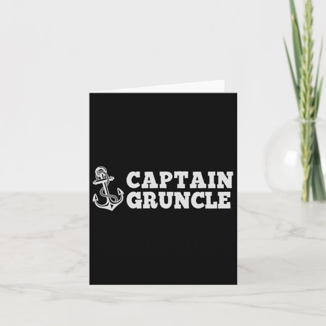 Captain Gruncle Segelboot Vintages Boot Ancho Karte (Vorderseite)