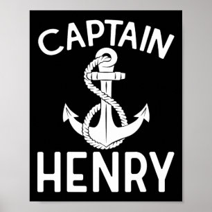 Captain Henry Sailing Ship Boat Yacht Poster