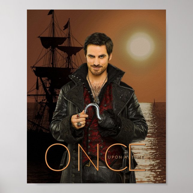 Captain Hook Comic Sunset Poster (Vorne)