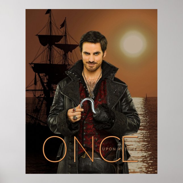 Captain Hook Comic Sunset Poster (Vorne)