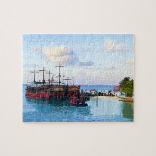 Captain Hook Pirate Ship, Cancun Jigsaw Puzzle
