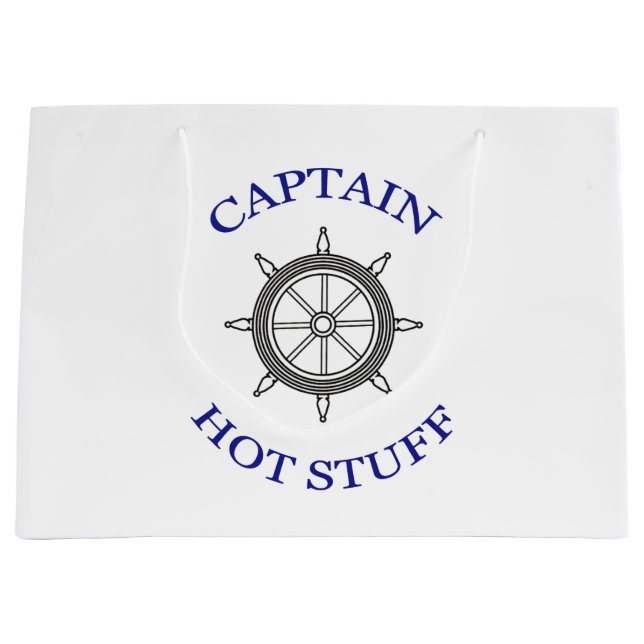 "Captain Hot Stuff" Große Geschenktüte (Vorderseite)