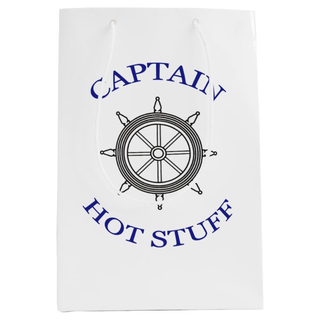 "Captain Hot Stuff" Mittlere Geschenktüte (Vorderseite)