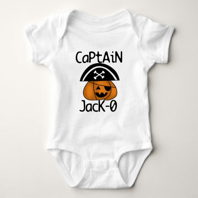 Captain Jack=O Halloween-Hemden und -Geschenke Baby Strampler (Vorderseite)