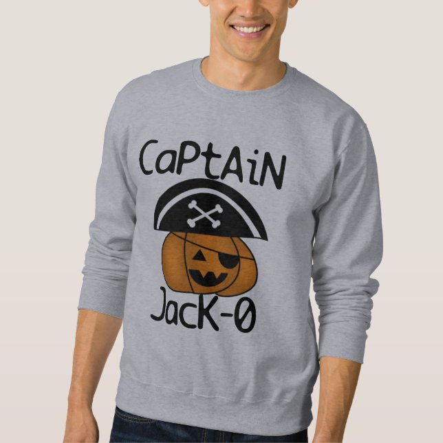 Captain Jack=O Halloween-Hemden und -Geschenke Sweatshirt (Vorderseite)
