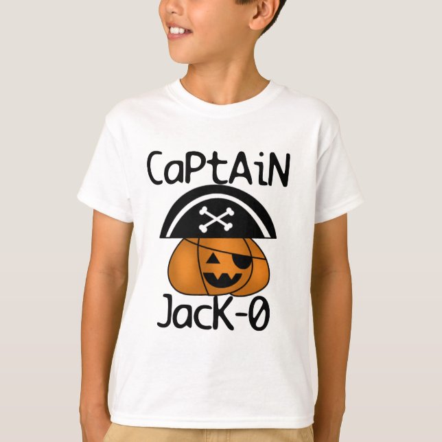 Captain Jack=O Halloween-Hemden und -Geschenke T-Shirt (Vorderseite)