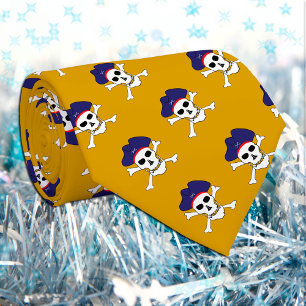 Captain Jack, Pirate Mode, Gold Pirates Flagge Krawatte
