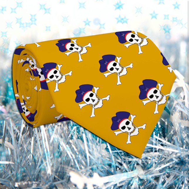 Captain Jack, Pirate Mode, Gold Pirates Flagge Krawatte (Von Creator hochgeladen)