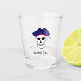Captain Jack & Pirates Flag, Skull / Party Drinks  Schnapsglas