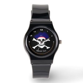 Captain Jack, Pirates Flag watch, Skull /boot Armbanduhr