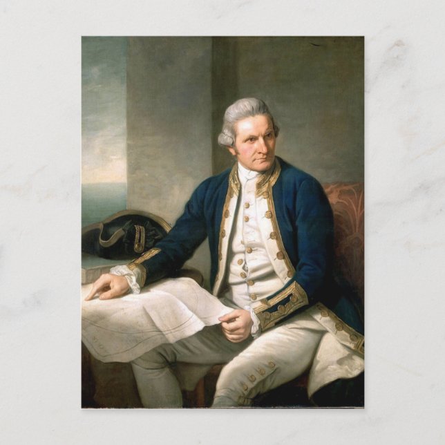 Captain James Cook Postkarte (Vorderseite)