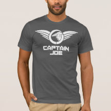 Captain Joe Men's Bella Leinwand T - Shirt Asphalt