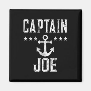 Captain Joe - Retro Personalisiertes nautisches Bo Magnet